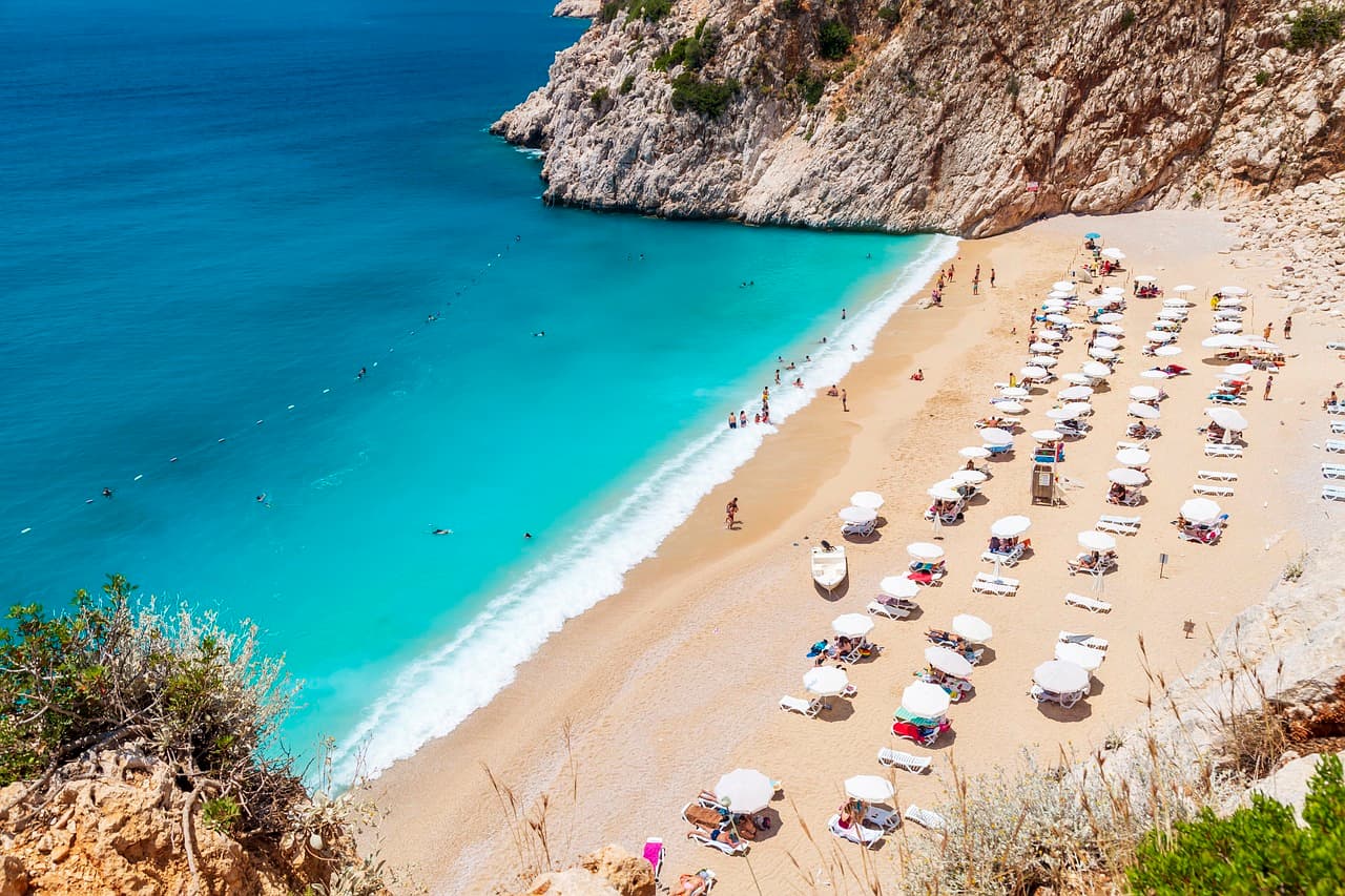 Strand in Antalya Türkei